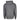 Back view of a gray hoodie with a drawstring hood.