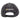 Rear view of a grey cap with white stitching and the word 'CANNON' embroidered above the velcro closure.