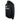 Side of a black hoodie with a neck gaiter, featuring the humminbird logo on the front and the aftco logo on the sleeve.