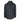 Back view of a black hooded jacket