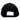 Back view of a black perforated cap with a snapback closure.