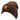 Brown knit beanie with a yellow humminbird logo on the cuff.