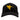 Black cap featuring a yellow humminbird logo embroidered on the front.