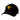 Black cap with a mesh back and yellow humminbird logo embroidered across the front.