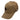 Tan baseball cap with a black humminbird logo on the front