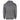 Back view of a grey hooded sweatshirt.