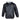Black windbreaker jacket with a front pouch pocket and a yellow and white humminbird logo embroidered on the left chest.