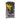 A yellow Humminbird logo on a gray steel fleck patterned coozie.