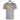 Front of a heather gray t-shirt with a yellow humminbird logo across the chest.