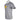 Side of a light gray t-shirt with a yellow humminbird logo printed across the chest.