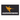 A yellow and white Humminbird logo on a grey flag.