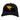 Black canvas cap with a yellow humminbird logo on the front.