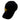 Side of a black cap with canvas back panels and a yellow humminbird logo on the front.
