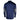 Back view of a navy-blue long-sleeve athletic quarter zip with gray accents on the sleeves.