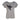 Gray t-shirt with cuffed short sleeves and a black humminbird logo on the chest.