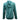 Back view of a teal long-sleeve hoodie