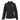 Black outdoor jacket with a grey humminbird chest logo and zippered pockets