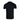 Back view of a plain black short-sleeve t-shirt.