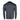 Back view of a long-sleeve charcoal gray performance shirt.