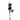 Fishing rod and reel in black protective cover.