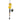 Fishing rod and reel with a yellow lure wrap velcroed around the lure.