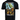 Black t-shirt featuring a colorful fishing graphic with the text 'Humminbird Mega Live 2' on the back.