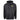 Black hoodie with a front pocket and a humminbird logo on the chest.