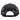 Back view of a black mesh snapback cap.