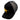 Black and grey cap with a yellow embroidered humminbird design and mesh back.