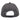 Back view of a grey mesh baseball cap with a snapback closure.