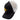 Side of a black and white mesh-back cap with a yellow humminbird logo.