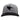 Gray baseball cap with a black hummingbird logo embroidered on the front.