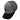 Gray and black baseball cap with a grey mesh back and a black humminbird logo on the front.