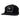 Black cap with a black and grey patch containing the Humminbird logo on the front.