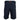 Back view of balck shorts with an orange accented belt loop on the waistband