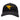 Black cap with a yellow humminbird emblem