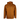Brown insulated jacket with a hood and dark grey humminbird logo on the chest.