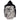 A back view of a black and white camo-patterned jacket with a humminbird logo on the upper back.