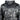 Close-up of a camouflaged hoodie with the brand name SIMMS displayed on the chest
