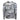 Long-sleeved hooded gray camouflage shirt with a black humminbird logo on the left chest.