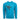 A long-sleeve turquoise hoodie with a black humminbird graphic on the front.