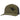 Olive green baseball cap with black mesh panels and a humminbird logo on the front left panel.