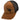Brown and black trucker cap with a hummingbird logo on the front.