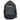 Back view of a gray and black Simms jacket with a hood.