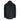 Back view of a black hooded jacket
