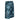 Side of a men's camouflage cargo shorts in shades of blue with the minn kota logo printed down the side in grey.