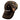 Side of a brown cap with camo-patterned back panels and the 'Minn Kota' logo across the front.
