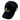 Side of a black cap with a Minn Kota logo on the front and a Carhartt tag on the side.