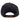 Back view of a black Carhartt cap with a carhartt logo on the velcro closure.