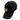 Black cap with a yellow minn kota logo and white stitching.